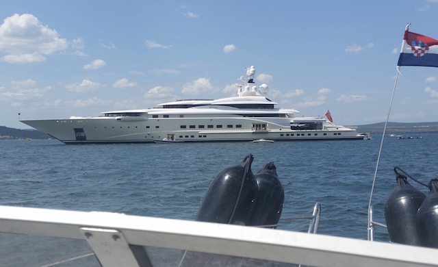 Megayacht Pelorus in Kroatien