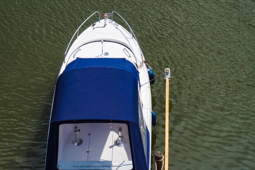 Stockflecken an der Persenning