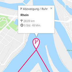 Abzweigungen der Wasserwege