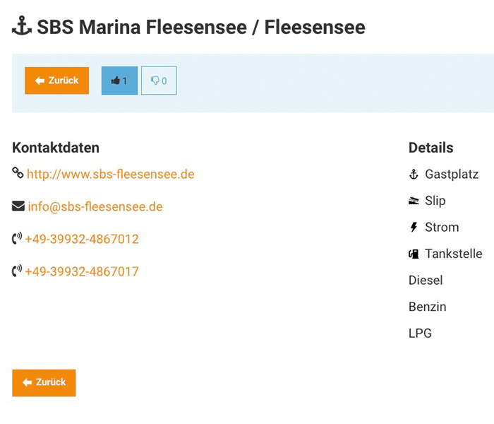 Detaillierte Infos zu den Häfen